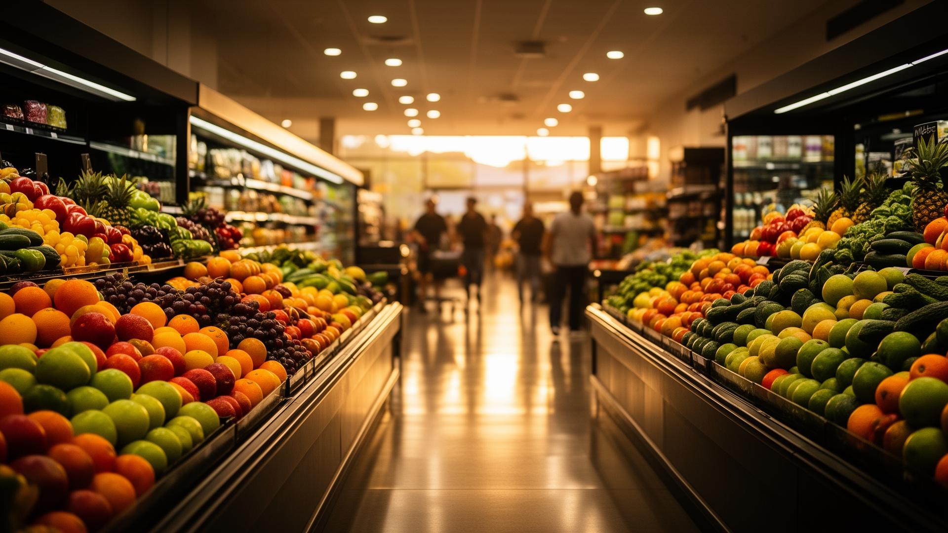 Cajera de supermercado Osman usando sistema Qupos en punto de venta